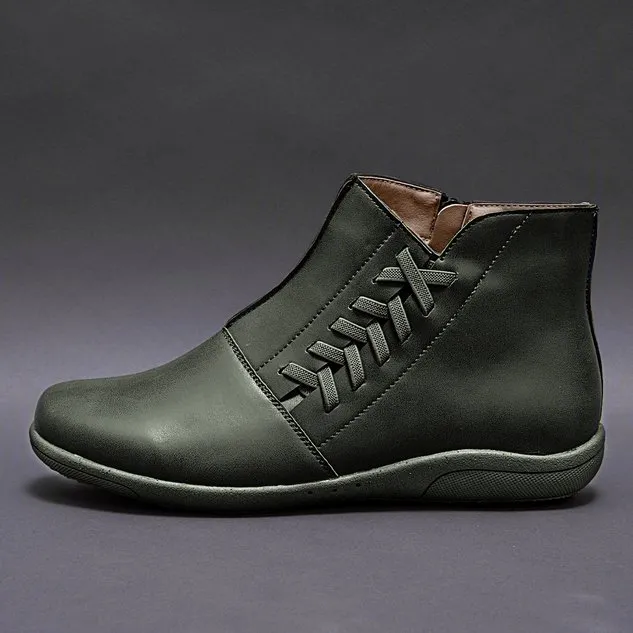 Women Winter Flat Heel Boots