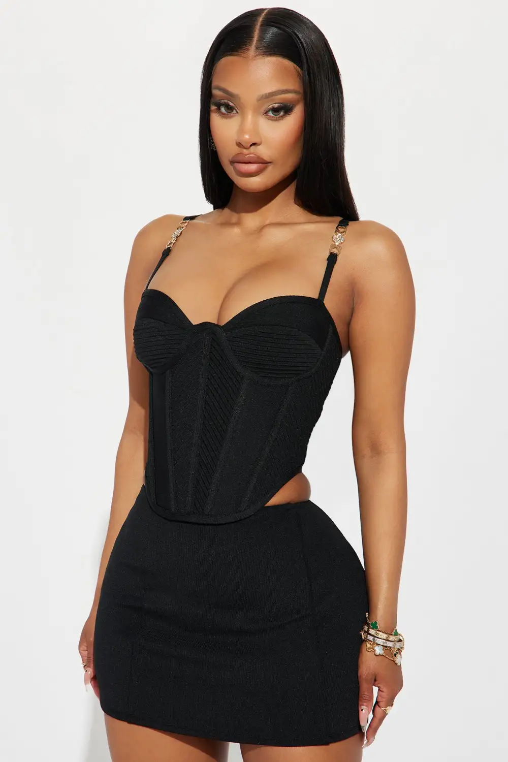 Do It Better Corset Top - Black