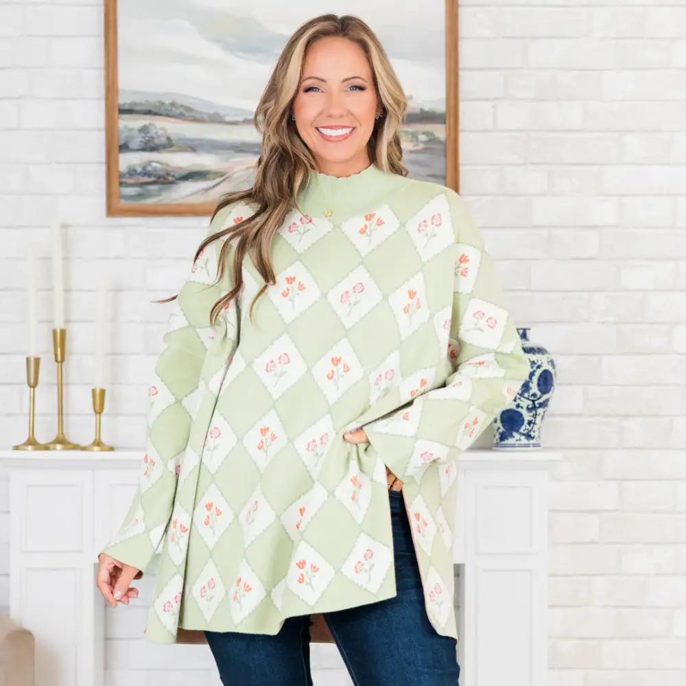 Taste Of Treasure Sweater, Sage