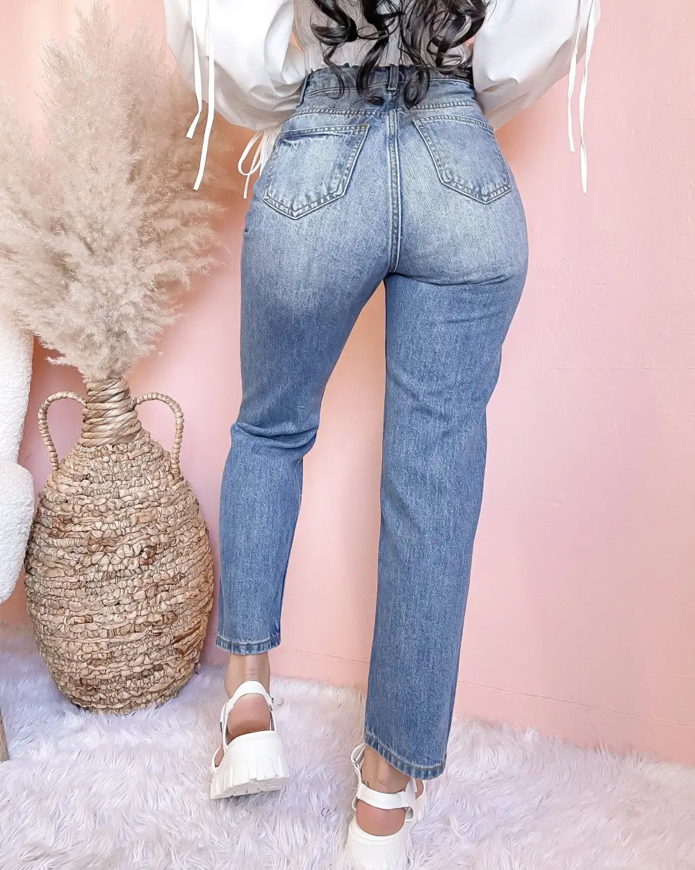POLLY BOYFRIEND JEAN (MEDIUM WASH)
