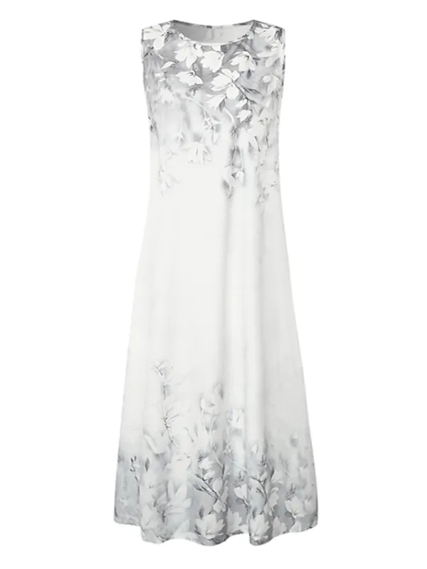 Women‘s Dress Set Two Piece Dress Midi Dress Green Blue Purple Pink White Long Sleeve Floral Ruched Print Summer Spring Fall Crew Neck Elegant Casual Classic 2023 S M L XL XXL 3XL / Summer Dress