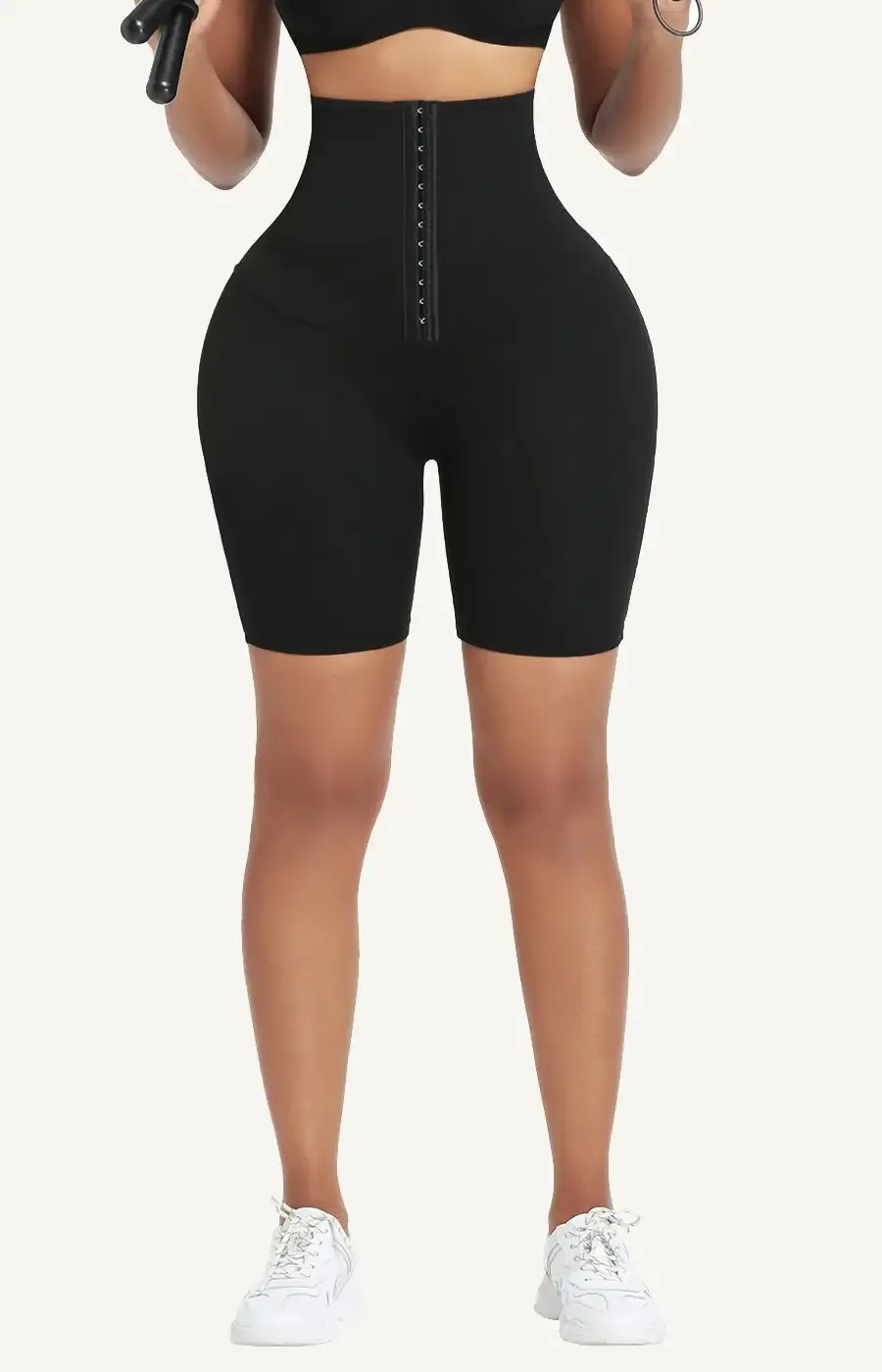 High Waist Sweat Shorts Compressing Shorts with Butt Lifter