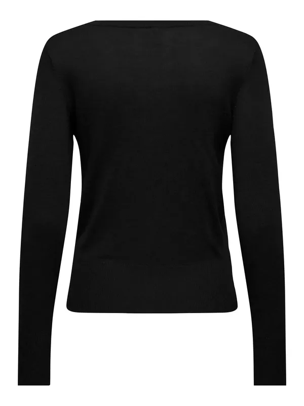 Knit Long Sleeve Crewneck Top