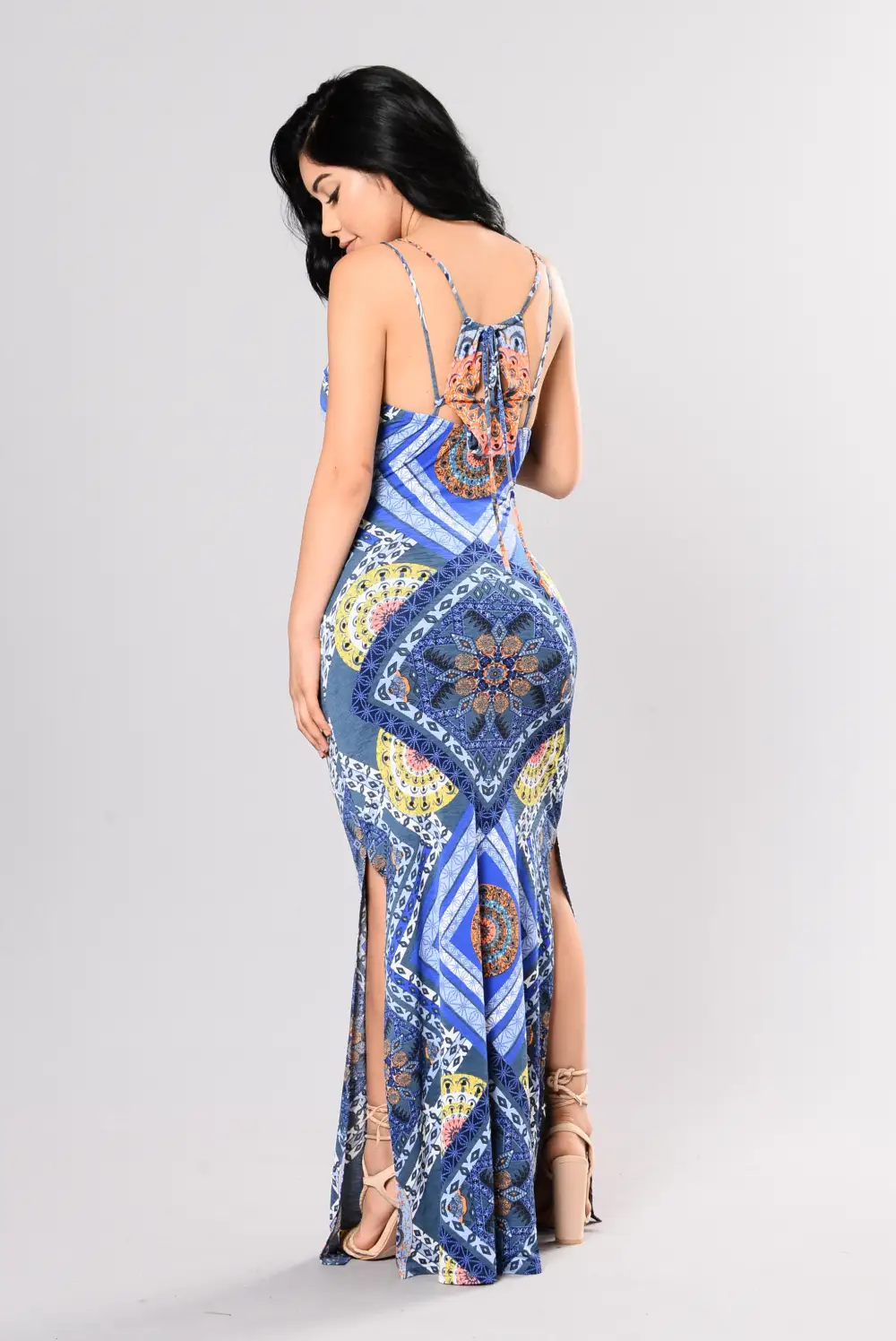 Print Matter Dress - Grey