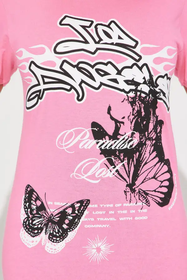 Paradise Lost Tee - Pink