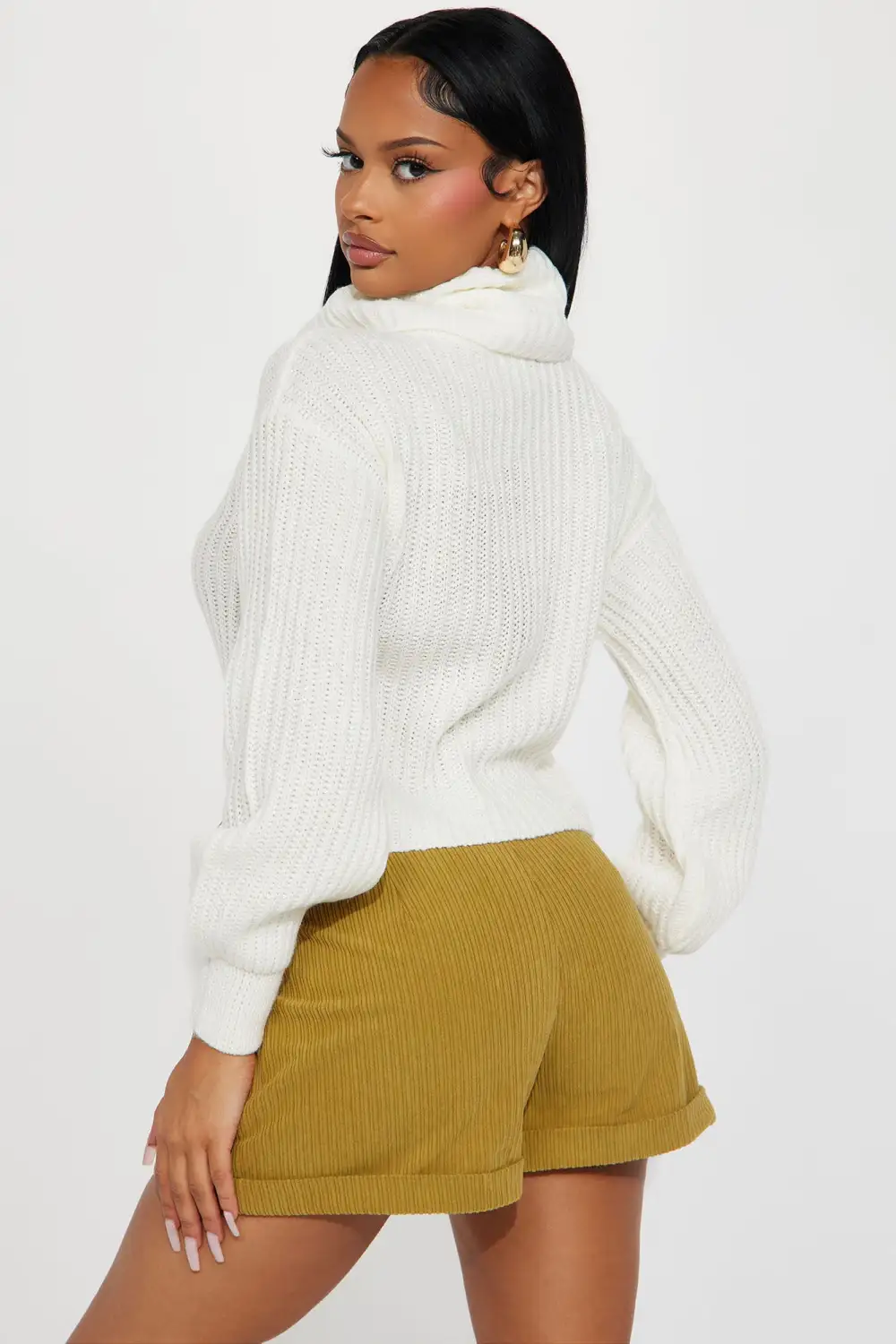 Jaylaani Sweater Top - Ivory
