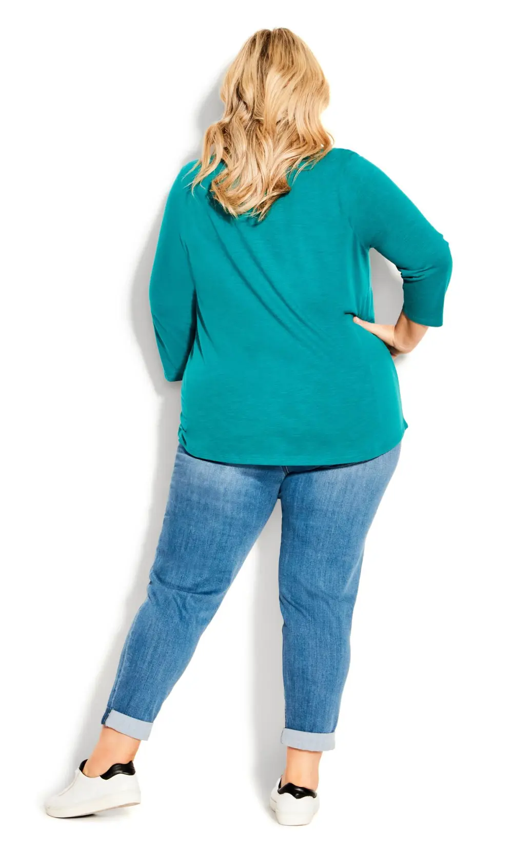 Evans Blue Light Wash Cropped Jeans