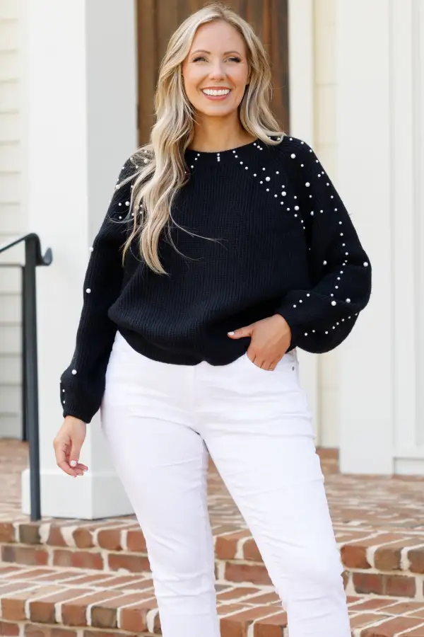 There's A Spark Sweater, Black