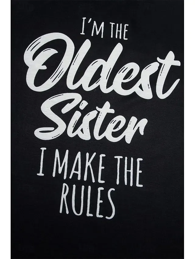 Women's T Shirt Fashion Letter Family Regular Tops Long Sleeve Round Neck Print Regular Fit Daily Weekend Black Pink Blue Green Spring &  Fall Spring, Fall, Winter, Summer