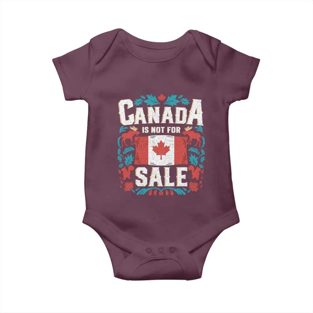 Canada Is Not For Sale Baby Onesie TS02