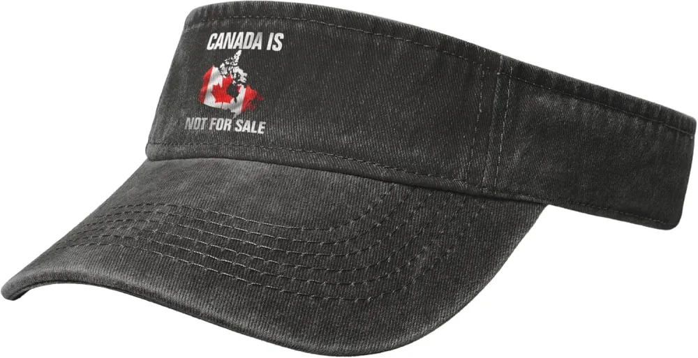 Canada is Not for Sale Sport Sun Visor Hats Empty Top Baseball Cap Cotton