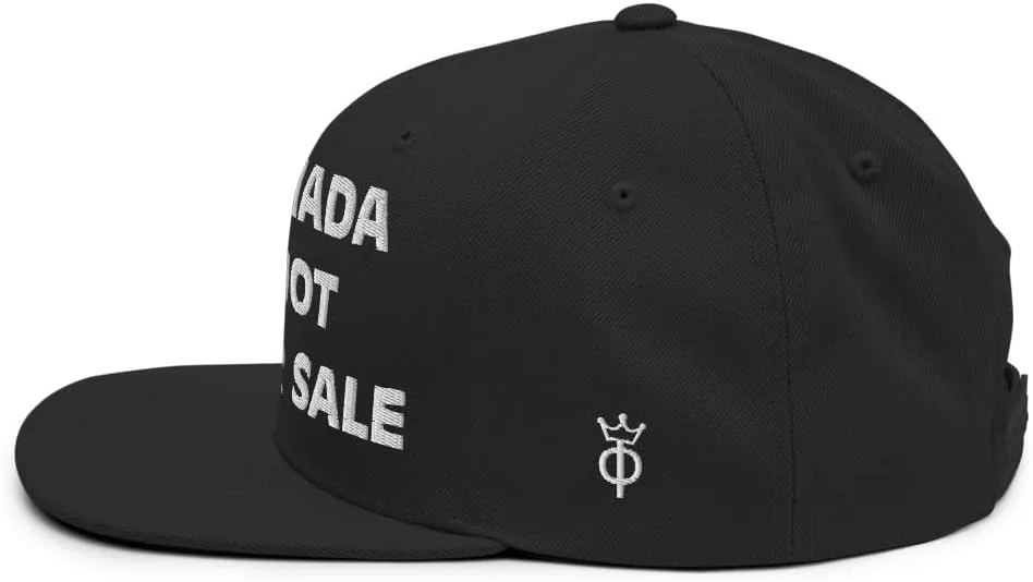 Canada is NOT for Sale Snapback Hat Bold Silence Sign