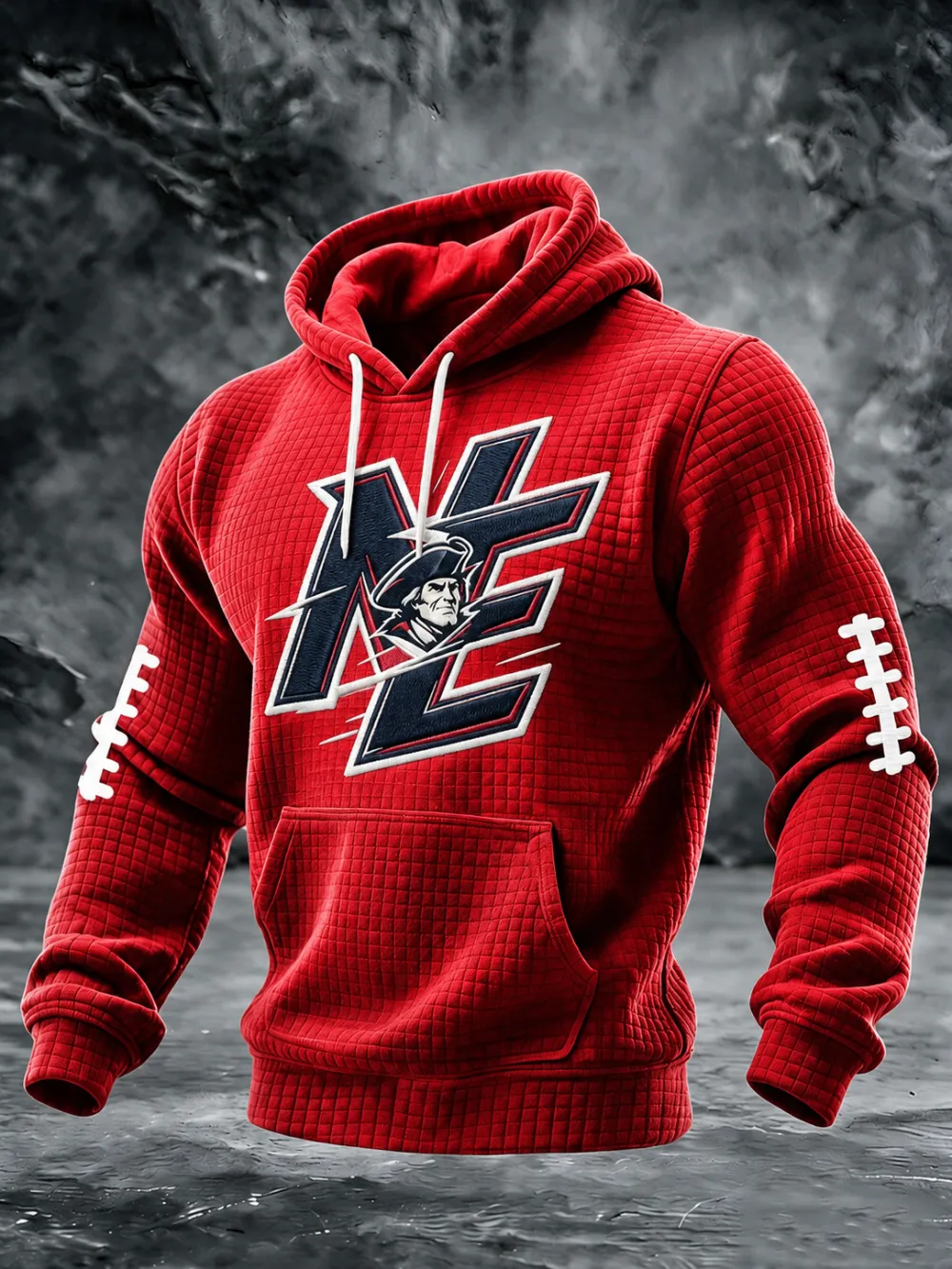 Men'S Football Fans Printed Hooded Sweatshirt