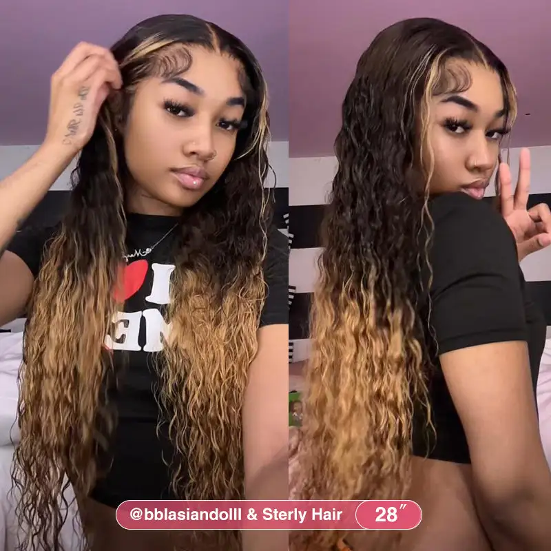 New Fabulous Beyonce Style | 13x6 Lace Ombre Deep Wave Frontal Wig