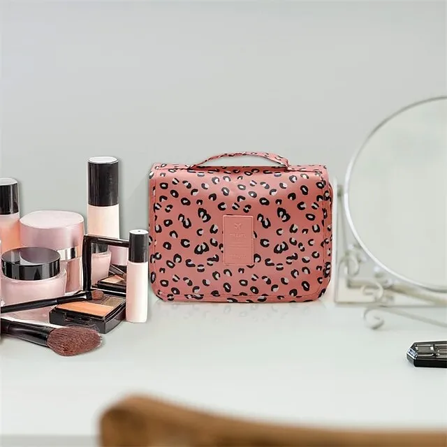 Women's Girls' Cosmetic Bag Oxford Cloth Party Daily Holiday Zipper Large Capacity Waterproof Foldable Embroidery Wine Pink Dusty Rose