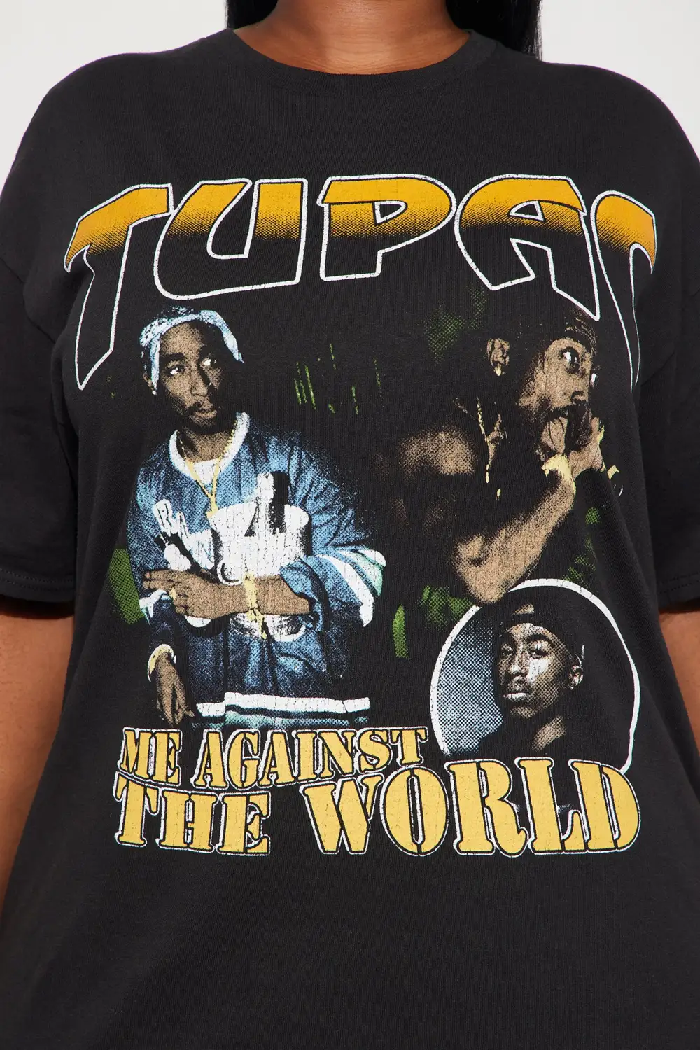 Tupac Me Against The World Tee - Black
