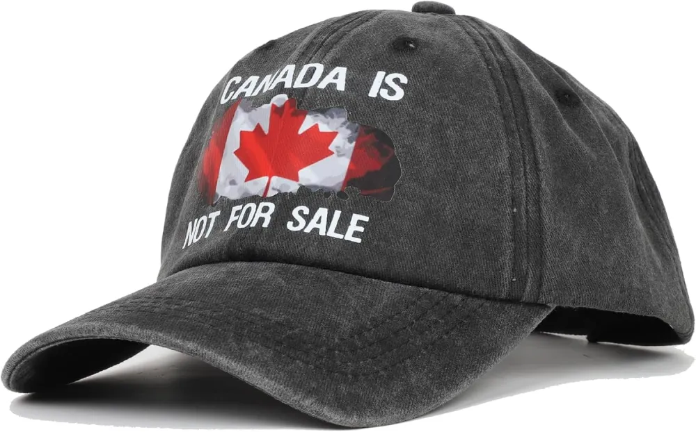 Canada Baseball Cap,Adjustable,2 Pack,Canada Day Embroidered Maple Leaf Flag Golf Hat for Men Women Kids