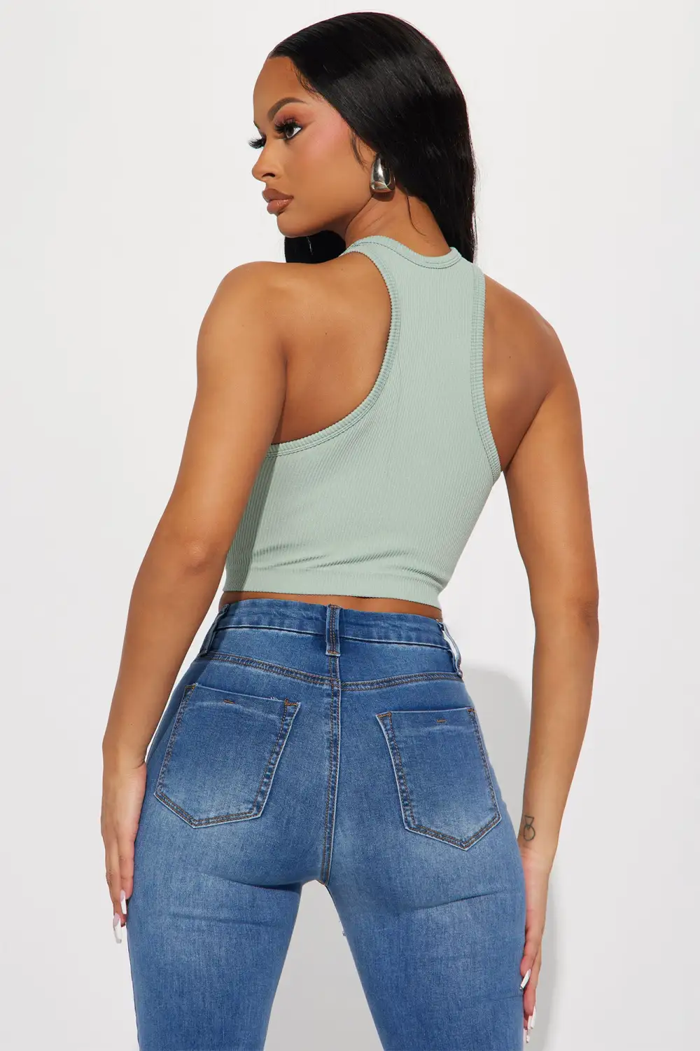 Model On Duty Top - Mint