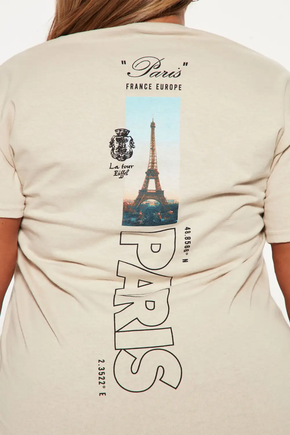 Officially In Paris T-Shirt - Taupe