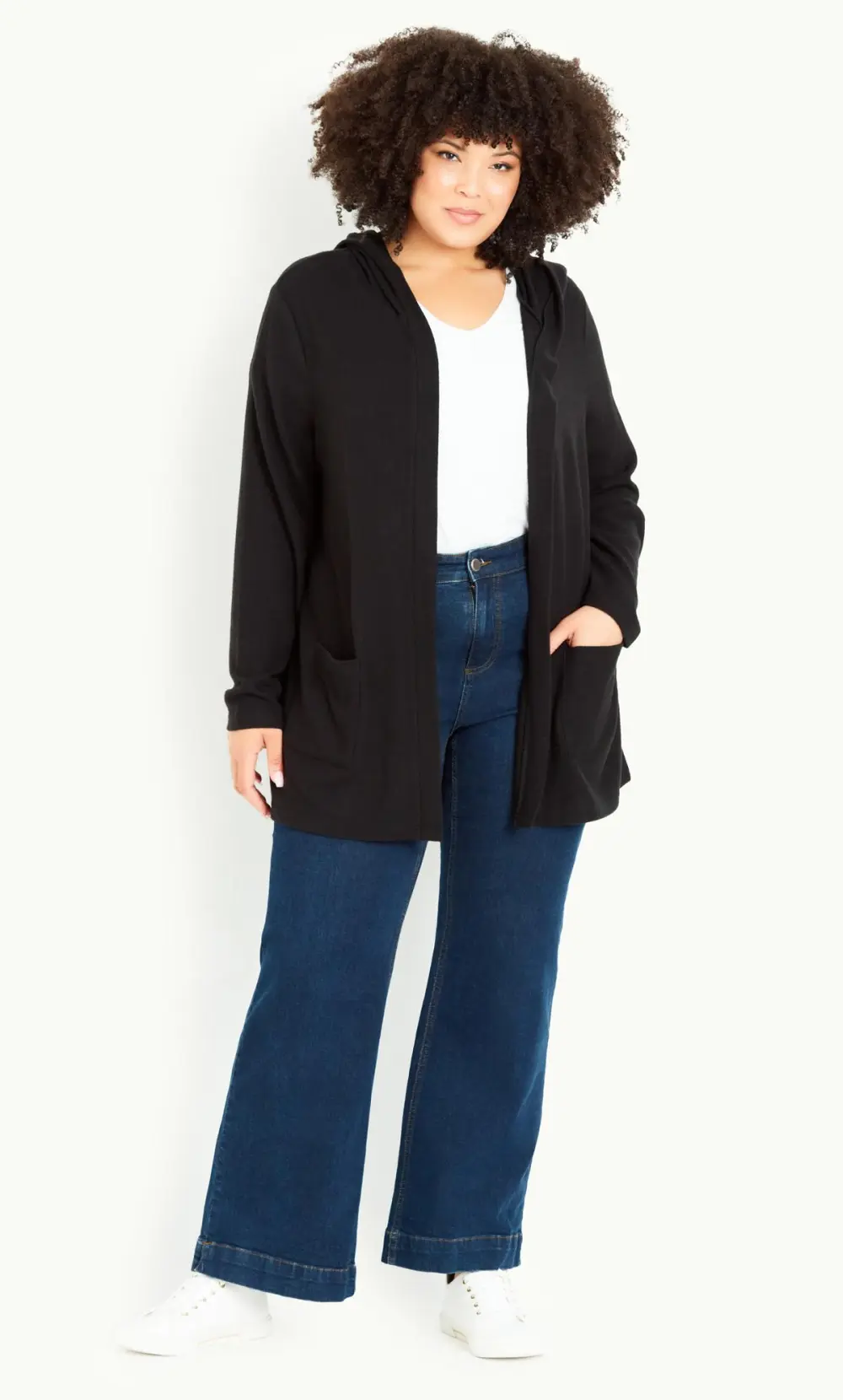 Evans Black Soft Touch Cardigan