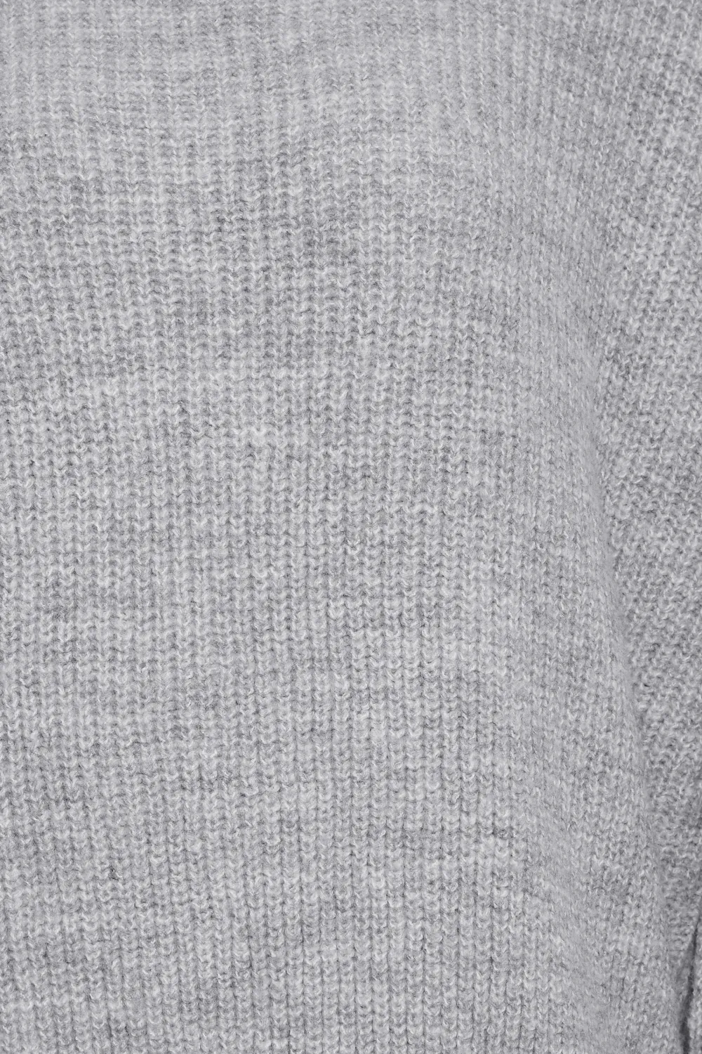 LTS Tall Grey Funnel Neck Knitted Jumper