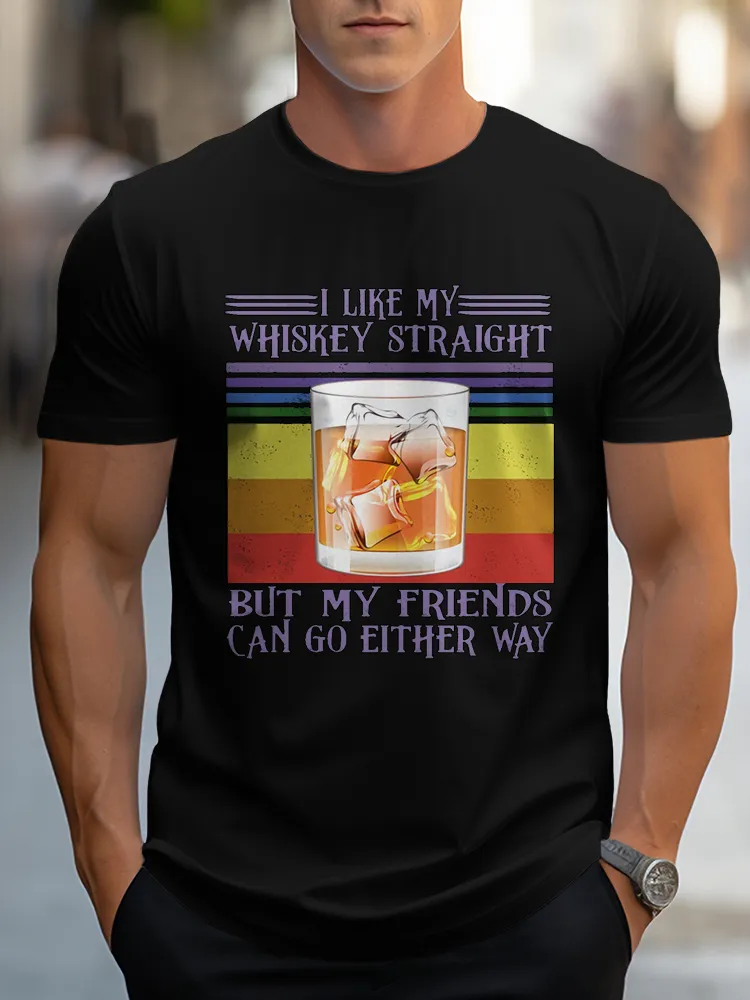 Men's Pride Month Round Neck Short Sleeves T-Shirt