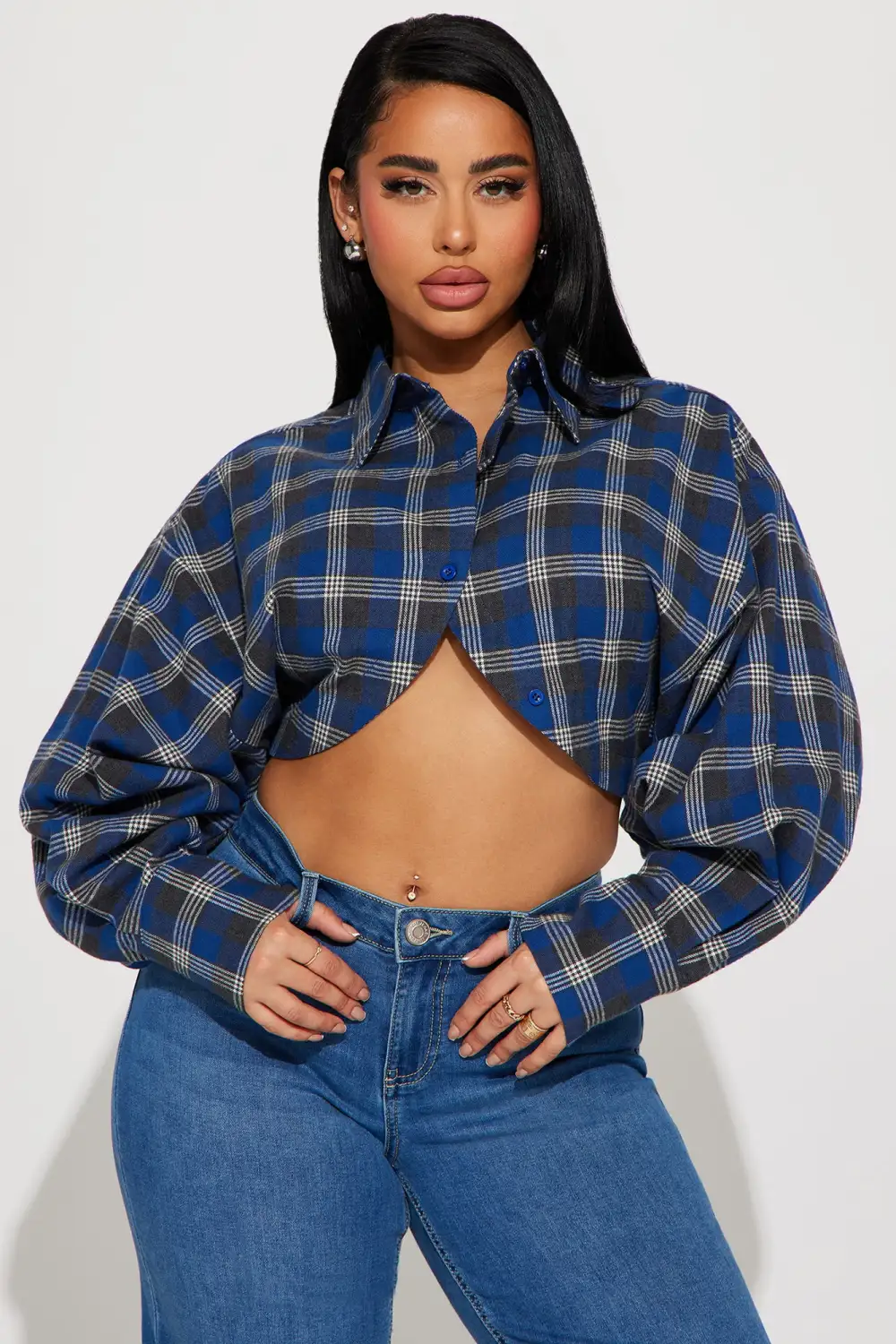 Clarity Mind Plaid Shirt - Blue/combo