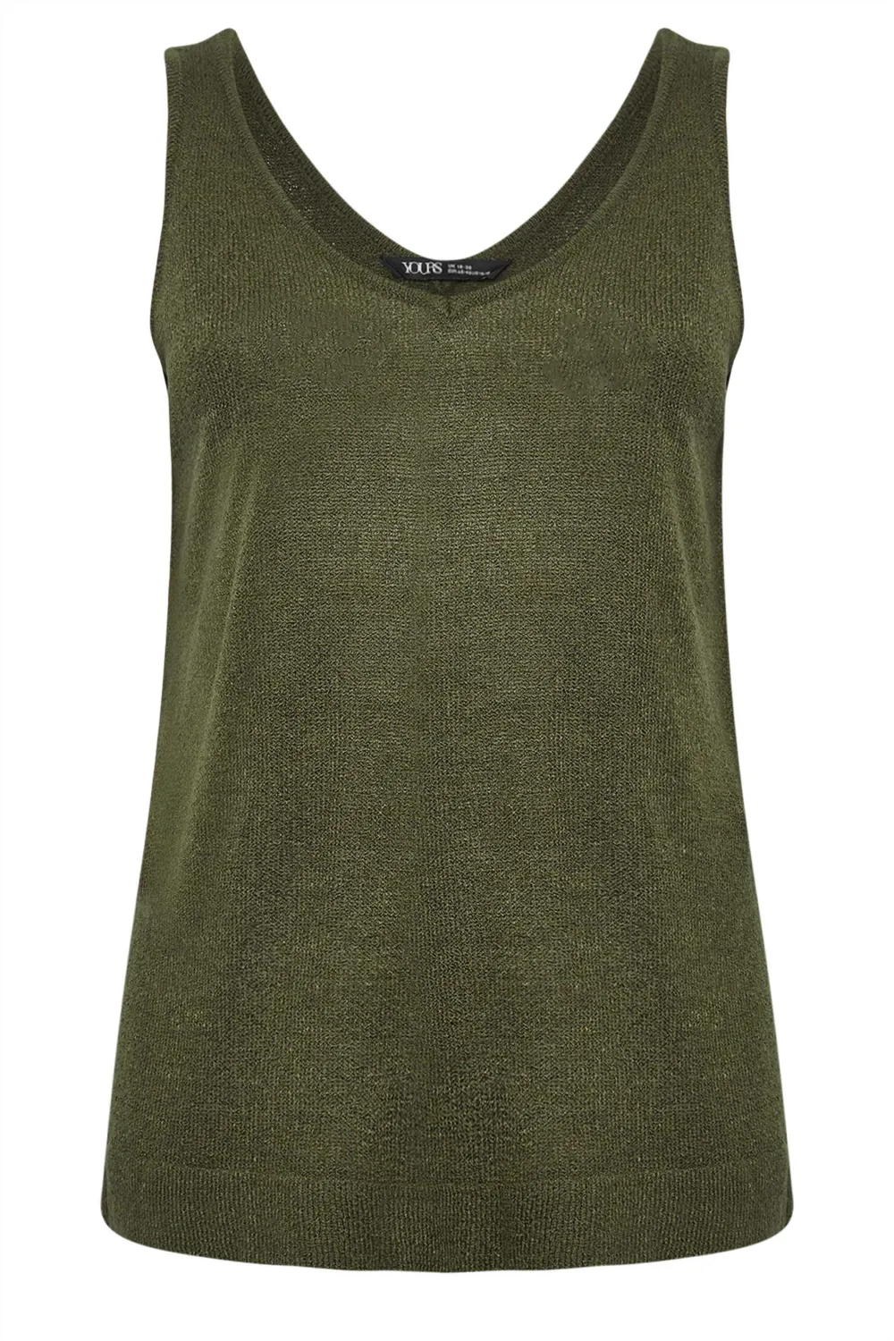 YOURS Curve Red Knitted Vest Top