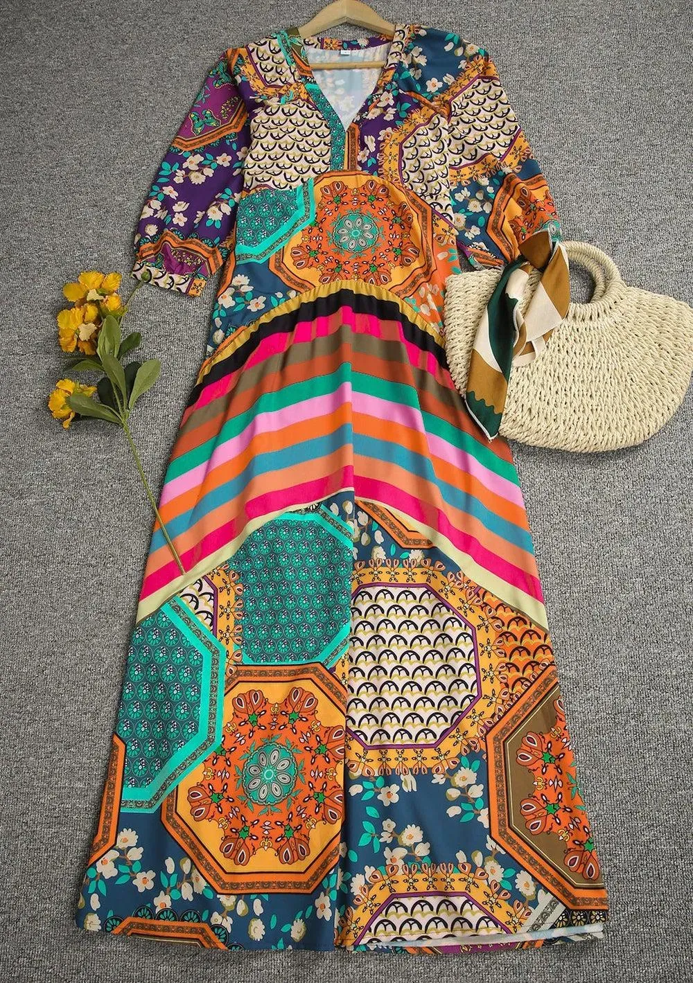 Sing it Louder Printed Maxi Dress