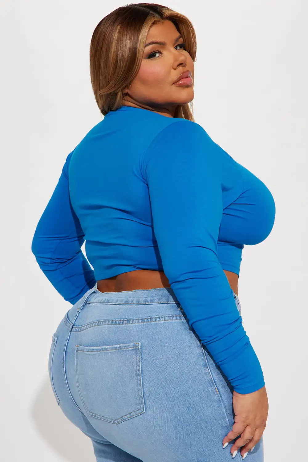 Robin Long Sleeve Top - Cobalt