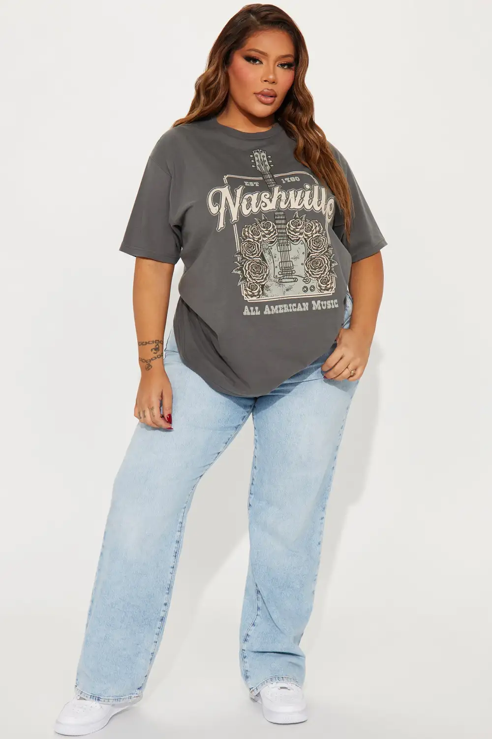 All American Music Nashville Tee - Charcoal