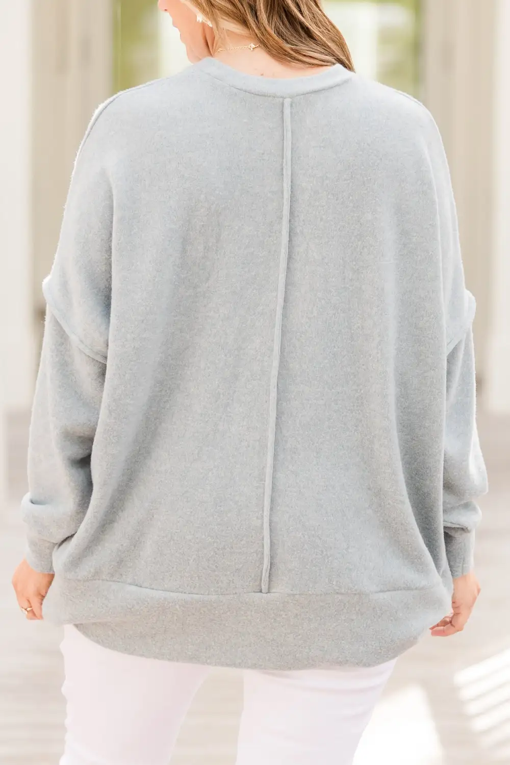 Just Take A Break Sweater, Blue Grey