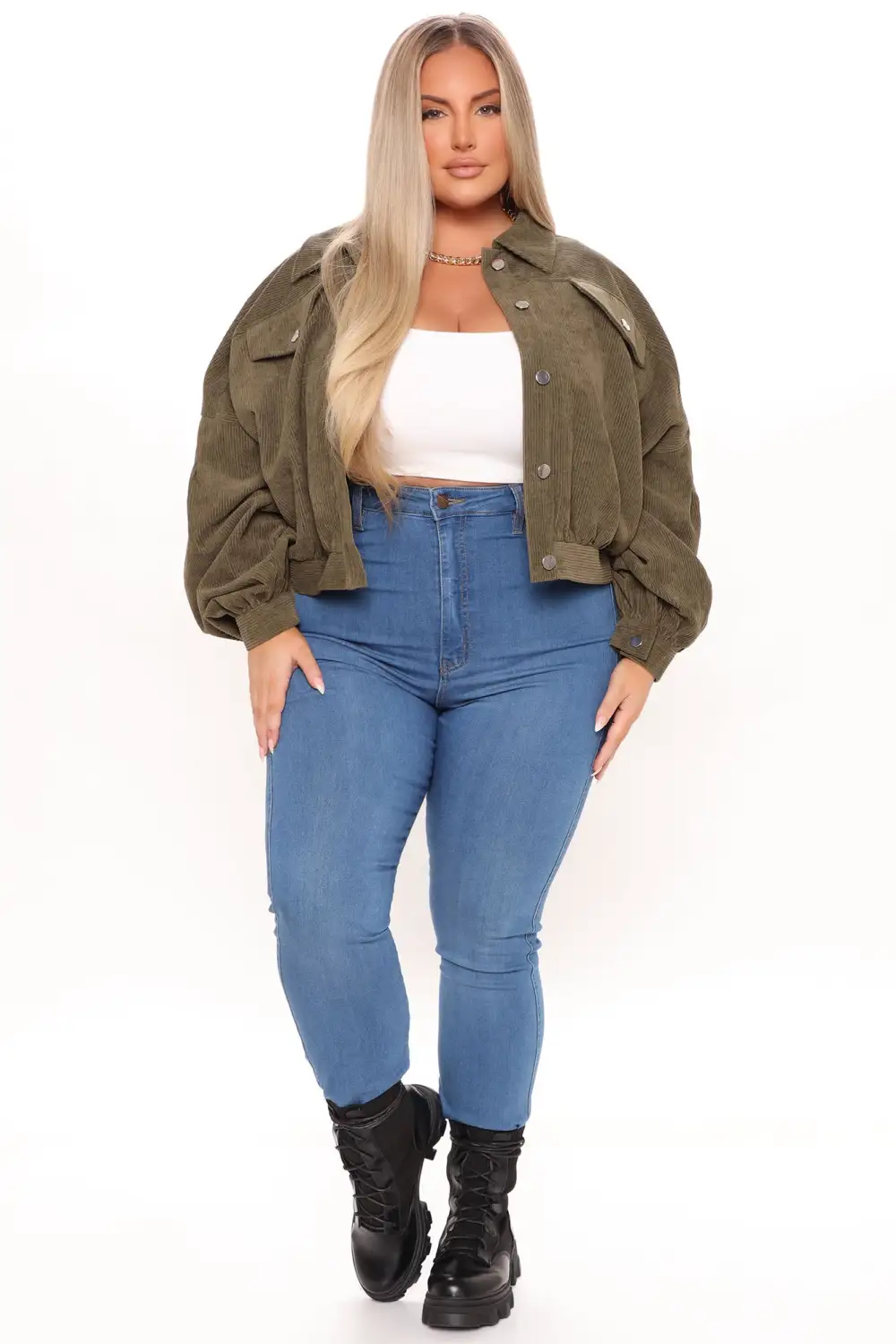 Road Tripping Corduroy Jacket - Olive