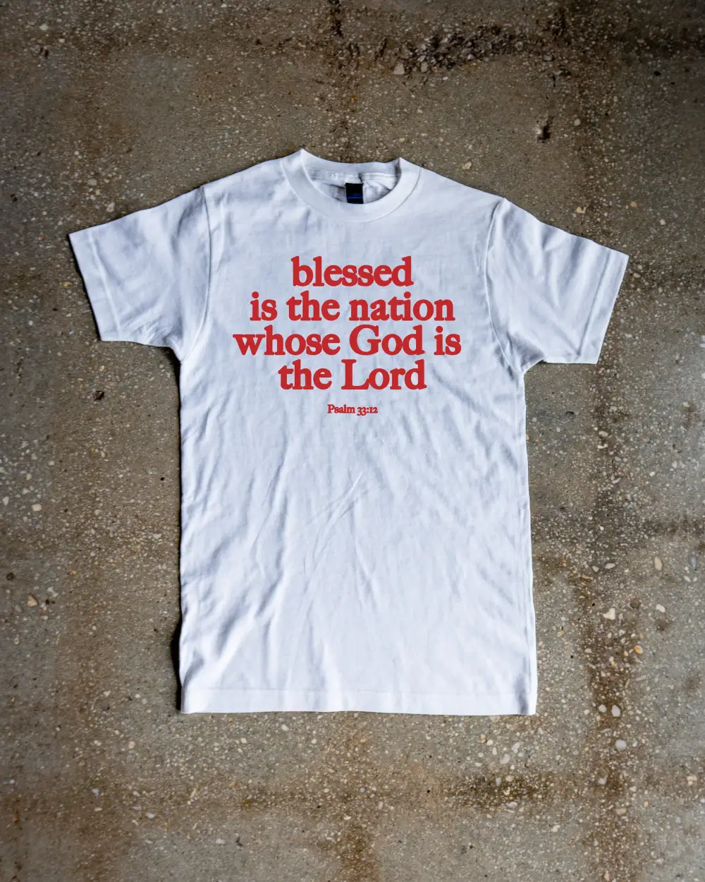 Psalm 33:12 Adult Box T-Shirt