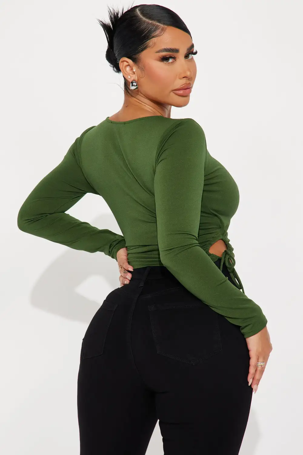 Shyann Surplice Top - Green
