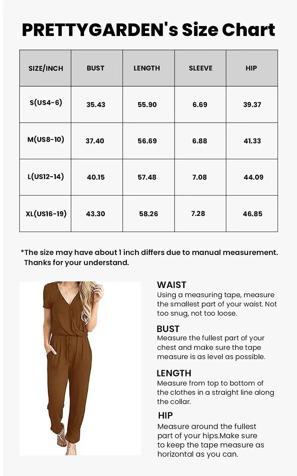Deep V Neck Wrap Drawstring Waist Jumpsuit