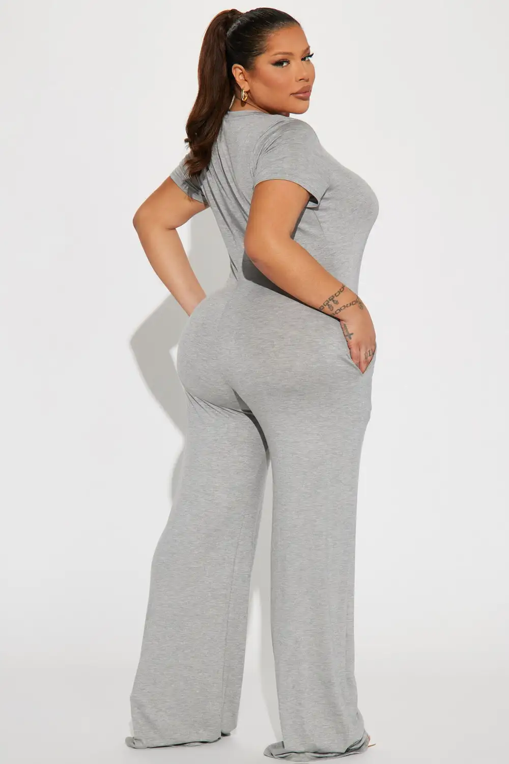 Perfect Weekend Jumpsuit - Heather Grey