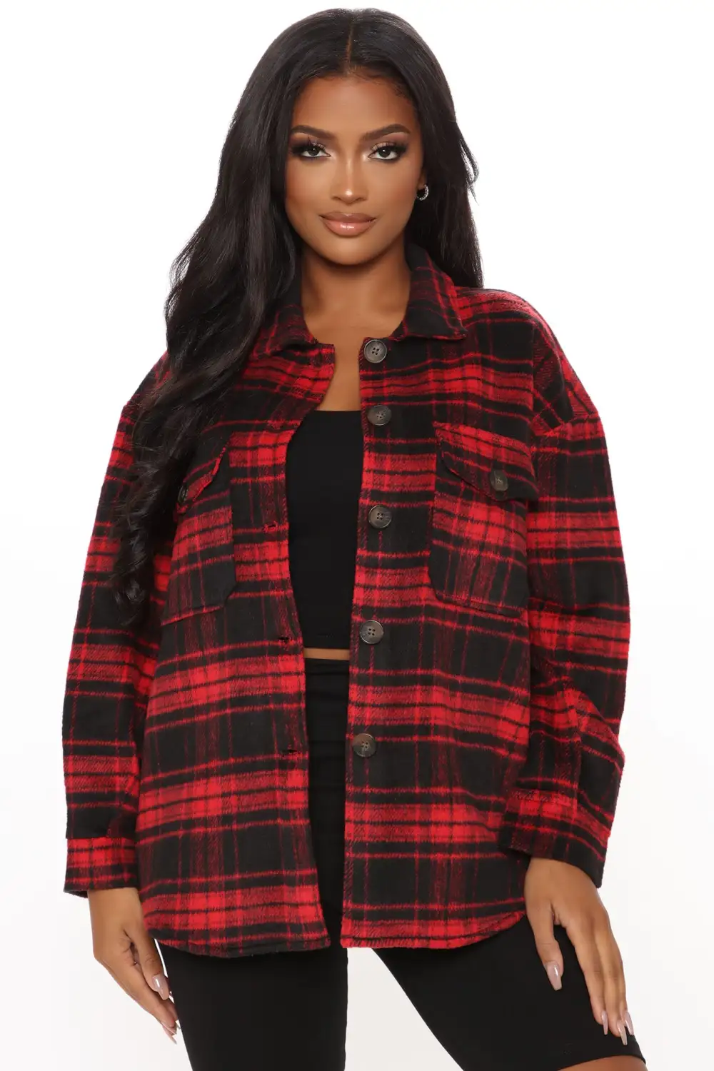 Check Ya Later Flannel Top - Red/combo