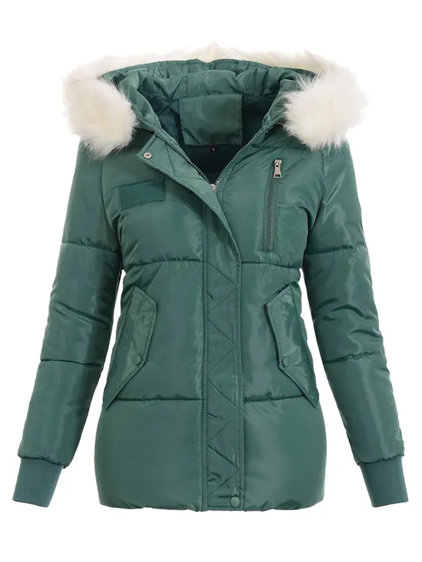 Green winter jacket