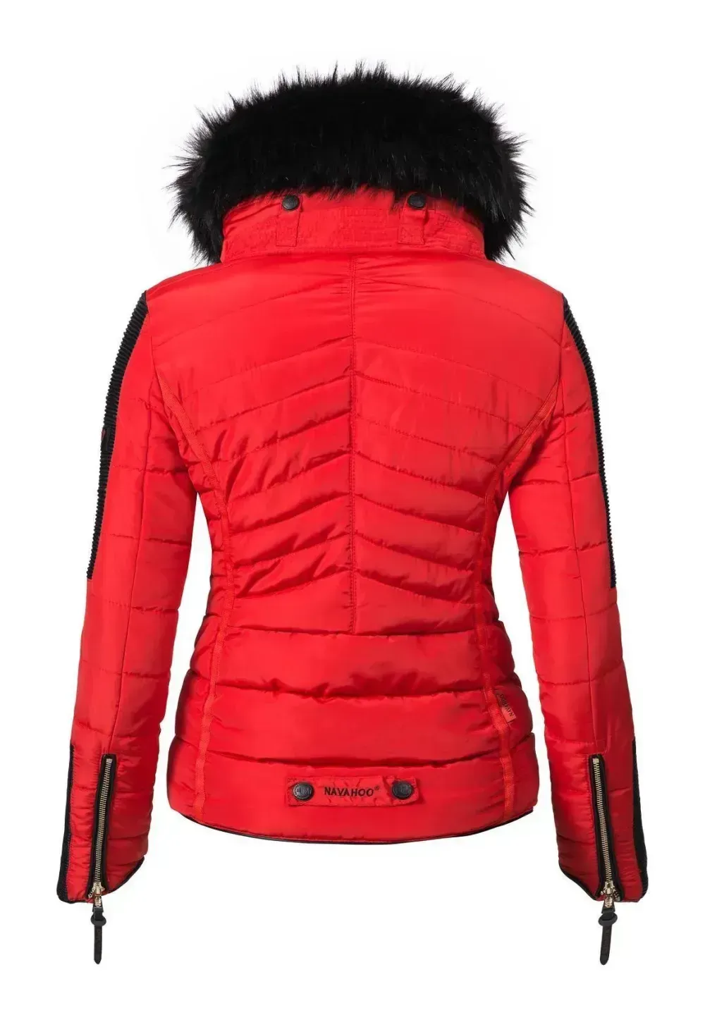 Women's   short parka coat red