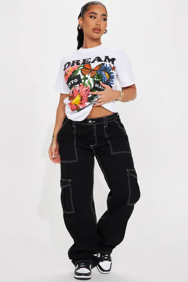 Dream Into Reality Graphic Tee - White