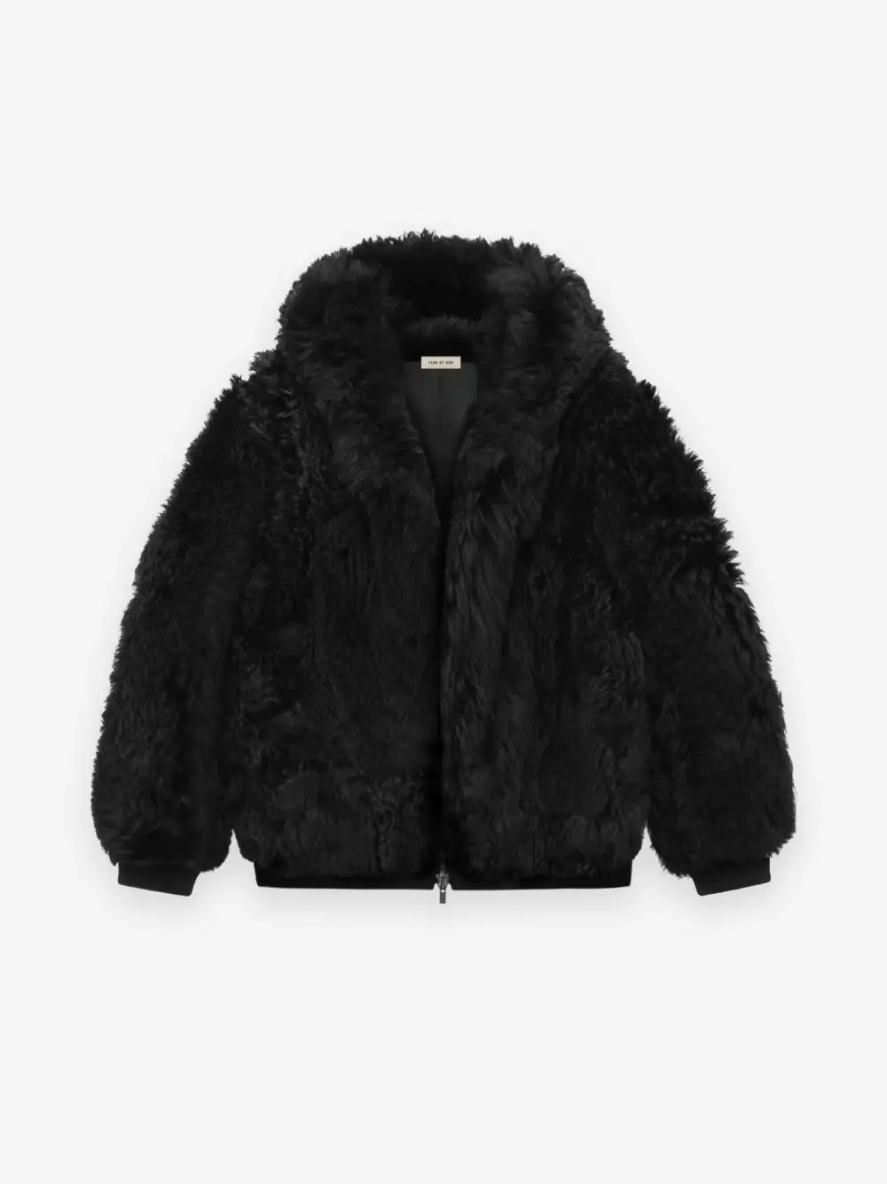 Shearling Hooded Bomber