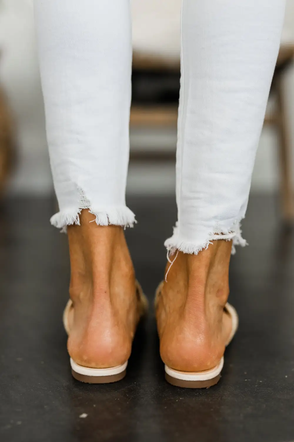 Out In The Sun Natural Brown Flat Mules