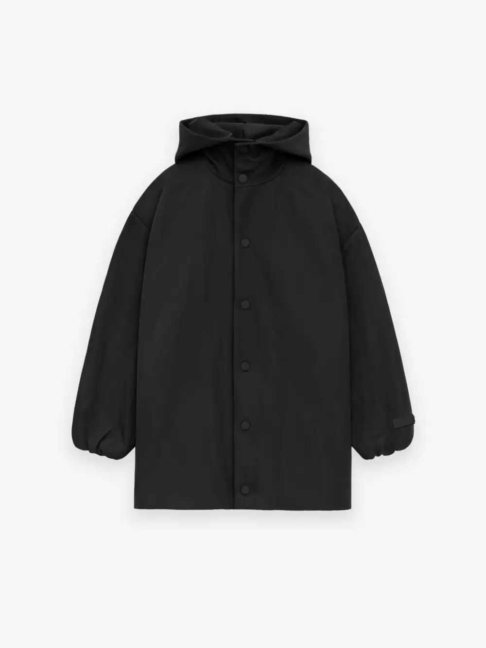 Kids Textured Nylon Hooded Coaches Jacket