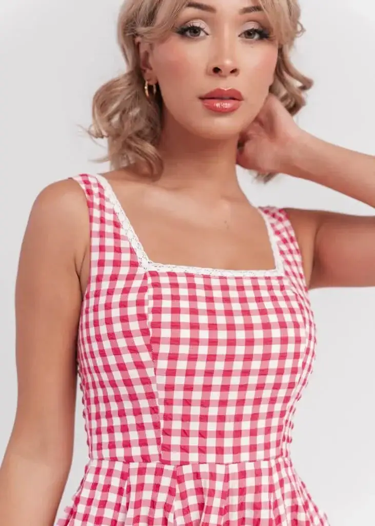 Daze Dress Red Gingham
