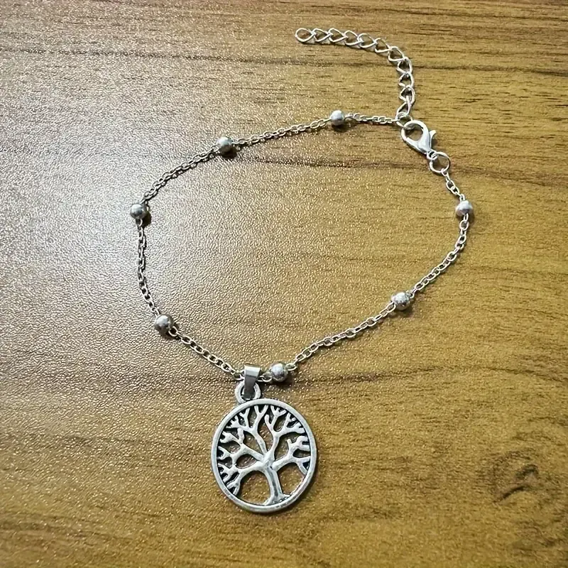 Turtle Anklet, Beaded Anklet, Turtle Pendant Anklet