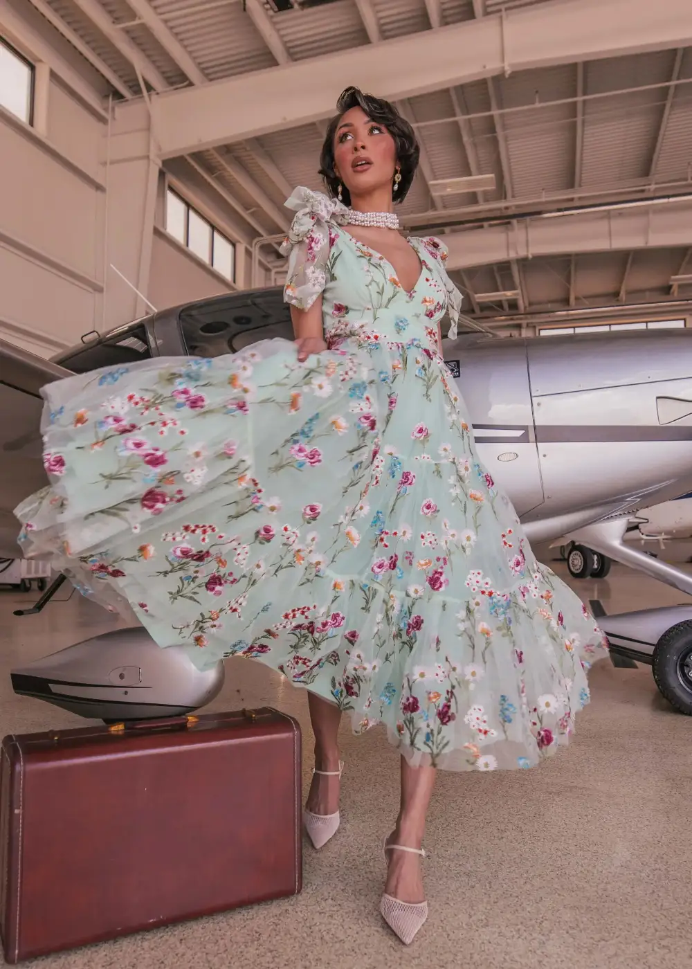 Margaret Midi Dress Green