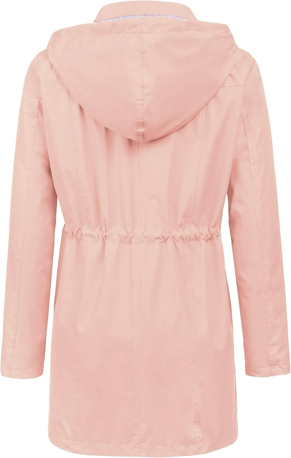 LOMON Raincoat Women Waterproof Long Hooded Trench Coats Lined Windbreaker Travel Jacket S-XXL