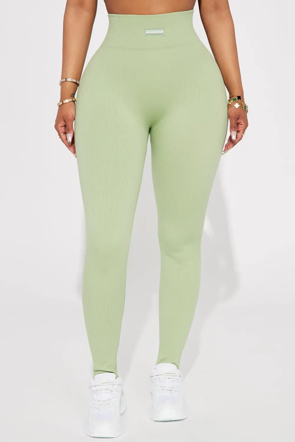 Effortless Triton Ribbed Seamless Legging - Sage