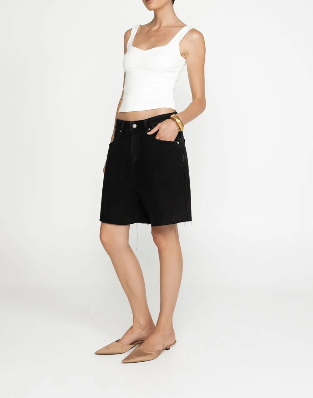 Elegant Solid Color Heart-Shaped Women's Vest